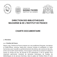 Charte documentaire